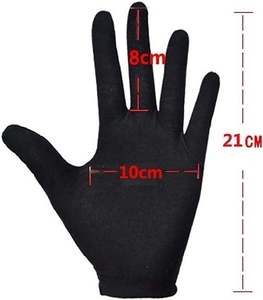 ถุงมือป้องกันสำหรับทำงานทำจากผ้าฝ้ายผ้านุ่มยืดหยุ่นปรับแต่งได้ - Product Image 3