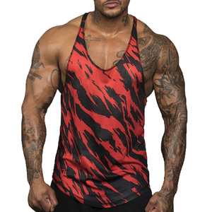 Wholesales Plain Color Customized Logo <b>Men</b> Rib Fabric Spandex Cotton Collar Casual <b>Singlets</b> <b>Men</b> Vest O Neck <b>Men</b> Tank Top - Product Image 2