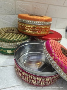 กล่องทัพพีเหล็ก250กรัมสำหรับตกแต่งภาชนะผลไม้แห้งมิธิสำหรับเป็นของขวัญเทศกาลเทศกาลดิวาลิโปรดปรานของขวัญสำหรับงานเลี้ยง - Product Image 2