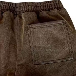 กางเกงขาสั้นเอวสูงของผู้หญิงเอวสูงสไตล์วินเทจคลาสสิกซักแบบกรดสวมใส่สบายพร้อมคุณสมบัติปิดเอวยางยืดระบายอากาศได้ดี - Product Image 5