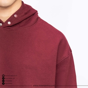 Sudadera con Capucha para Hombre, de Invierno, de Alta Calidad, Mezcla de Algodón/Poliéster, Gruesa, Ecológica, 400gsm, Estilo Urbano, con Bolsillos - Product Image 2