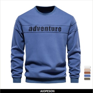 Sudadera transpirable de alta calidad para hombre, sudaderas al por mayor de algodón orgánico 100%, camisas de diseño elegante para hombre - Product Image 3