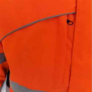 Chaqueta de Seguridad de Lona con Capucha Reflectante de Alta Visibilidad, Ropa de Trabajo Transpirable de Alta Calidad 100% Poliéster con Logotipo Personalizado para Hombre - Product Image 5