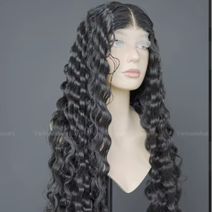 ผมต่อแบบลอนคู่สีธรรมชาติ100% บริสุทธิ์ผมคนเวียดนาม - Product Image 1