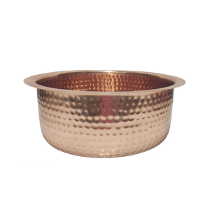 Bol de spa en cuivre de qualité supérieure pour le traitement cosmétique martelé des pieds et des ongles - Product Image 3