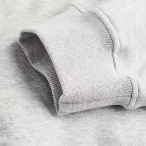 Vente en gros de sweats à capuche pour femmes de marque privée sweats à col rond unis imprimés en tissu polaire avec fermeture éclair vente - Product Image 6
