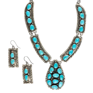 Kingman Turquoise Necklace Set - Product Image 1