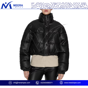 Chaqueta Corta Acolchada para Mujer, Impermeable, Ligera, Aislante, con Capucha Desmontable y Cierre, para Invierno - Product Image 2