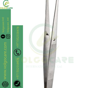 Venta al por mayor de acero inoxidable de alta precisión de 6 pulgadas para pulgares fórceps dentados con mango chapado en oro - Product Image 5