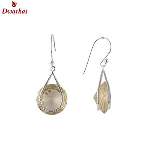 Boucles d'oreilles pendantes en argent sterling 925 faites à la main avec des pierres précieuses en quartz rose naturel. - Product Image 6