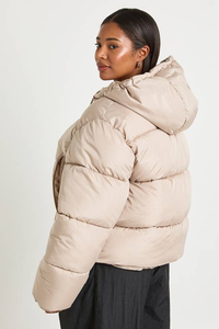 Chaqueta Corta Acolchada Holgada Personalizada para Mujer, para Invierno, Transpirable, de Tela de Lona Tejida para Exteriores - Product Image 2