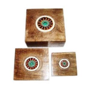 Artículo de almacenamiento de madera de pino de bambú natural Caja de joyería de madera de la mejor calidad Producto superior Nuevo diseño Boda Hogar Artículo decorativo Caliente - Product Image 4