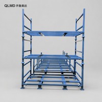 Chariot de stockage de pneus robuste à 3 niveaux personnalisé |   Support à pneus empilable en acier |   Solution d'entrepôt professionnelle