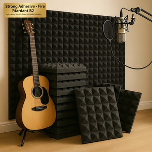 Mật độ cao tự dính <span class=keywords><strong>Acoustic</strong></span> bọt Panels | Cách âm & chống cháy tường silencers cho studio, văn phòng, phòng ngủ - Product Image 1