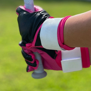 Gants de frappe de baseball/softball professionnels à manchette longue en cuir de palmier gris et rouge, confortables et légers pour hommes et femmes - Product Image 5