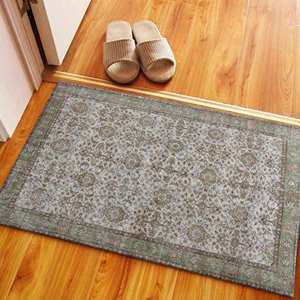 Alfombra Estampada Colorida: Salón, Decorativa, Antigua, Marrón, Grande, Verde, Sala de Estar, Lavable a Máquina, Alfombra de Terciopelo - Product Image 5