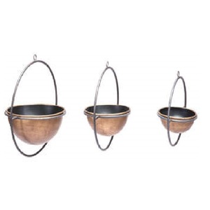 T-Light decorativo colgante de hierro de alta calidad con revestimiento de polvo marrón terminado para decoración del hogar T-Light de metal - Product Image 1