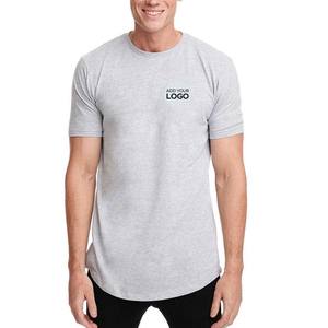 Camisetas de Fitness para Hombre, 100% Algodón, Estilo Holgado, Dobladillo Redondo, Moda Deportiva - Product Image 1