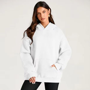 เสื้อฮู้ดสวมหัวโอเวอร์ไซส์สำหรับผู้หญิงชุดลำลองทำจากวัสดุที่ดีที่สุดระบายอากาศมีปก - Product Image 1