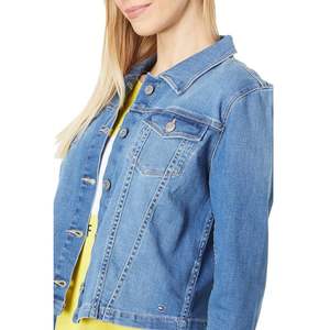Veste en jean pour femmes, design tendance, mode d'hiver, veste courte en jean de printemps, fournisseur en gros - Product Image 6