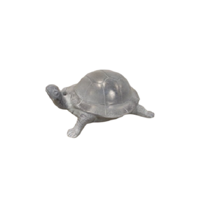 Ornements de jardin de tortue en métal de finition de lavage blanc pour les ornements décoratifs d'animaux de jardin extérieur - Product Image 1