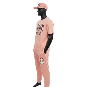 เสื้อยืดผู้ชาย ชุด 2 ชิ้น ผ้าคอตตอนเจอร์ซีย์คุณภาพสูง 180 GSM เนื้อผ้านุ่ม สีพีช รับสกรีนโลโก้ ชุด 2 ชิ้น สำหรับผู้ชาย - Product Image 3