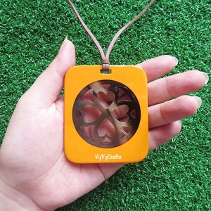 Belle couleur naturelle pendentif en corne de buffle bijoux de mode pour Children-VP540 - Product Image 1