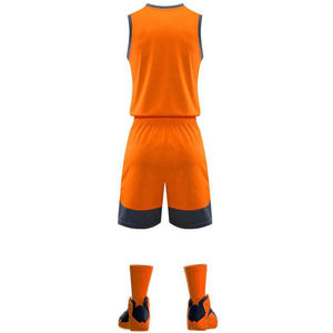 ชุดกีฬาบาสเก็ตบอลยูนิเซ็กซ์ ปี 2024 สวมใส่สบาย ระบายอากาศได้ดี ป้องกันแบคทีเรีย แห้งเร็ว ผลิตจากโพลีเอสเตอร์ 100% รับสกรีนโลโก้ - Product Image 6