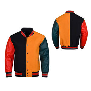 Chaqueta Universitaria Lisa con Cuello Alto al por Mayor para Personalización, Chaquetas Deportivas Escolares Personalizadas - Product Image 1