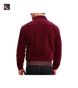 เสื้อแจ็กเก็ตแบบมีกระดุมสีแดงแขนยาวลำลอง - Product Image 4