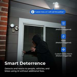 IMILAB EC6 Panorama 3.5K Outdoor Security <b>Camera</b>, 344°Rotatable Dual-Lens View, Human&Vehicle Detection, WiFi & <b>Wired</b> Ethernet - Product Image 5