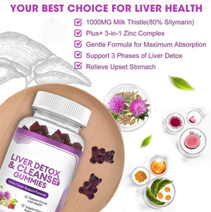 Natural <b>Liver</b> <b>Detox</b> & Cleanse Gummies Plant Based <b>Supplement</b> for Daily Support Balance & Overall Wellness at Bulk Rate India - Product Image 2