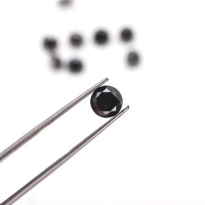 Bague en diamant noir faisant des perles pierre Double coupe AAA + bijoux personnalisés Halloween diamants en vrac faits à la main 100% naturel - Product Image 1