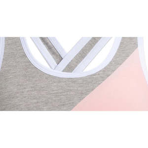 Reggiseno Tommy Hilfiger Cross Back Colorblock per Bambine e Ragazze, Rosa, Taglia 6-7, Traspirante - Product Image 2