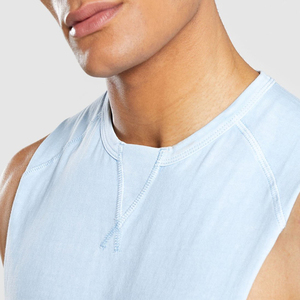 Débardeur de gym pour hommes en tissu de haute qualité avec coupe personnalisée idéal pour les séances d'entraînement et les routines de fitness gilets unisexes - Product Image 3