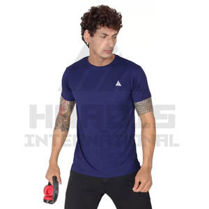 Venta al por mayor Tallas grandes Camisetas personalizadas para hombres Color sólido O Cuello Camiseta Hombres Camisetas deportivas Entrenamiento Hombre Camiseta - Product Image 1