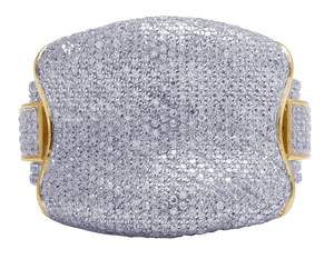 S925 argent Hip Hop entièrement clouté Moissanite coupe ronde diamant VVS clarté pour bague de fête de mariage pour hommes - Product Image 2