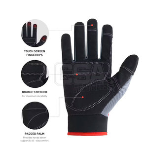 Meilleure qualité, meilleure vente, gants de sécurité robustes, nouvelle arrivée de gants de mécanicien en cuir fabriqués au Pakistan - Product Image 2
