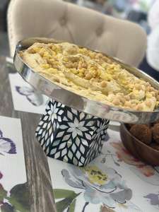 Mother of Pearl Wooden <b>Stand</b> Metal Chocolate Bowl Customized Size Metal Bowl Hot Sale Decorative Chocolate Bowl Nickel Plated - Product Image 5