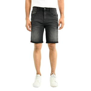 Pantalones cortos de mezclilla personalizados de alta calidad para hombre con bordado y decoración de bolsillos Patrón de impresión lavada Logotipo de diseño personalizado aceptado - Product Image 1