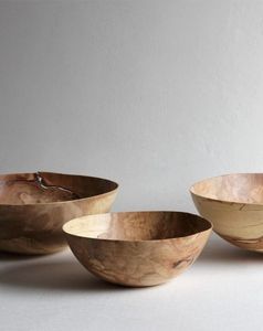 ชามไม้เสิร์ฟอาหารดีไซน์แฟนซีชามเสิร์ฟไม้สำหรับตกแต่งโต๊ะ - Product Image 3