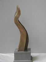 Sculpture Abstraite 3D KNT Nordic Moderne pour Décoration Intérieure, Statue de Jardin Artisanale en Fibre de Verre, Style Naturel, Étanche, Haute Qualité
