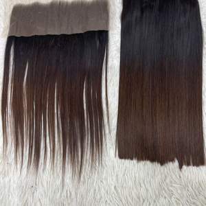 Vente en gros d'os vietnamien paquets de cheveux Remy raides avec cuticule alignée donneur unique HD dentelle 4*4 5*5 6*6 7*7 Source de cheveux chinois - Product Image 5