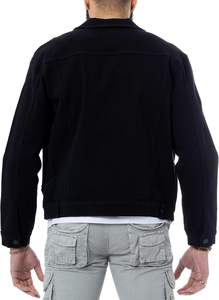 Chaqueta Vaquera Vintage con Logotipo Personalizado, Unisex, Informal, 100% Algodón, Transpirable, Diseño Estampado Ecológico, Hecho en Pakistán - Product Image 3