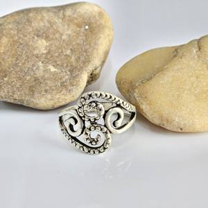 Anillo con diseño de espiral de plata Lisa 925 unisex, estilo religioso para bodas, compromisos, fiestas, aniversarios, Idea de regalo - Product Image 6