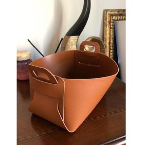 Cesta de Almacenamiento de Cuero con Asa, Decoración del Hogar, Caja de Almacenamiento de Revistas, Cesta de Almacenamiento de Ropa, Disponible al Precio Más Bajo - Product Image 4