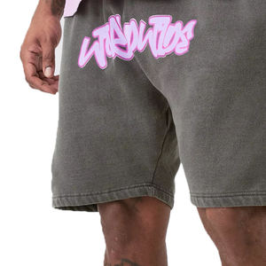 Producto más vendido Servicio OEM Pantalones cortos de lavado ácido para hombres Precio al por mayor Hombres Pantalones cortos de lavado ácido por encargo para hombres - Product Image 4