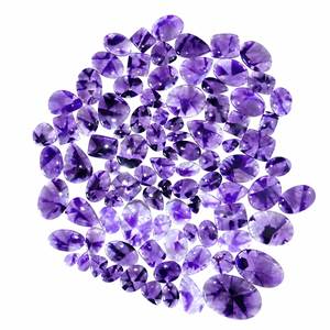 พลอยอะเมทิสต์ธรรมชาติอัญมณีหลวมอัญมณีเจียระไนแบบละเอียดสำหรับทำเครื่องประดับรูปทรงผสม - Product Image 1