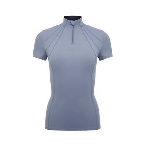 2024 Custom Wholesale High Quality Mesh <b>Base</b> <b>Layer</b> for Running Horse Riding Equestrian Women's Active Tops Hot Selling - Product Image 1