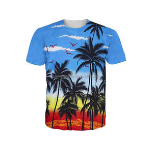 Camiseta superior con estampado de sublimación de diseño de maqueta gratis, camiseta en blanco barata de gran tamaño personalizada al por mayor para hombres - Product Image 1